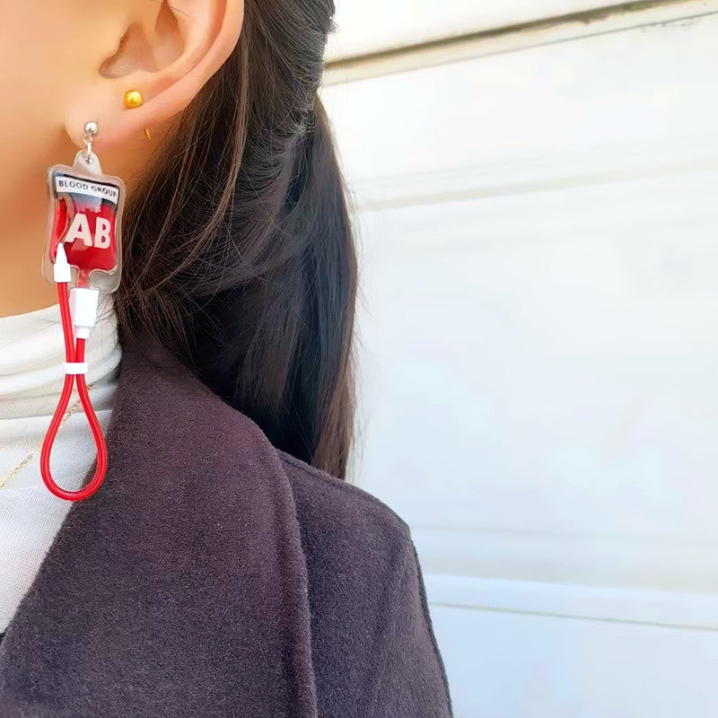 Wholesale Simulation Plasma Resin Earrings